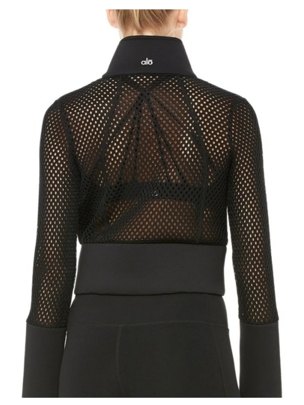 Alo After Yoga Cropped Scuba Mesh Jacket